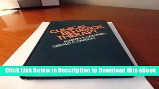 PDF Free Clinical Behavior Therapy Popular Collection