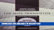DOWNLOAD EBOOK Operation and Modeling of the MOS Transistor: Special MOOC Edition (The Oxford