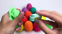 LEARN COLORS Play Doh Surprise Eggs Frozen Peppa Pig Masha Minions Shopkins Toys Play Doug