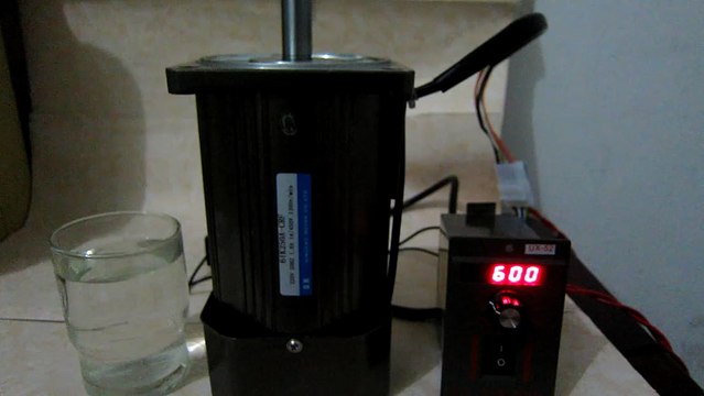 motor mit regler AC230v Kombination regelt Gleichstrom 12V 24V einstellbar motor set selber bauen