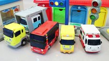 Thomas and Friends Train Tayo the Little Bus Garage Toy Surprise Eggs Learn Numbers Colors