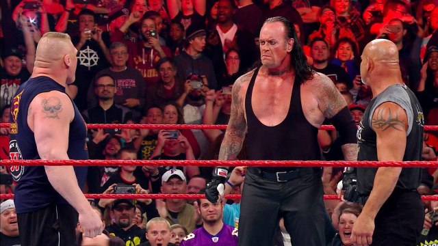 WWE Brock Lesnar, Bill Goldberg & The Undertaker Return to RAW 01/23/17
