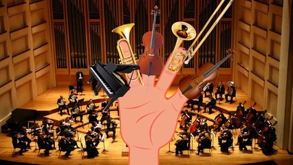 Finger Family New Song Orchestral | Nursery Rhyme for Children violin piano trumpet | Lear