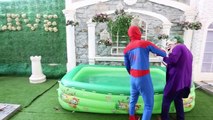 #Spiderman Frozen Elsa Baby Cinderella Love Story vs Maleficent Harley Quinn Superhero in real life2-0aO6OzHOinE