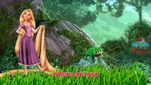 Dedo de la Familia de los Niños canciones infantiles Enredados Rapunzel dibujos animados Animación 2D | Dedo Fami