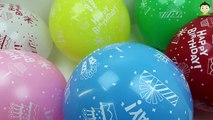 Birthday Balloons Popping For Kids Bunch o Balloons Popping Show Learn Colors Balloons Baby Song Fun