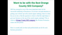 Orange County SEO Company - websitepromoters.com