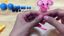 DIY Cómo hacer que Lindo Elefante Juguetes Jugar Con Arcilla para modelar, Divertido Y Creativo Para los Niños