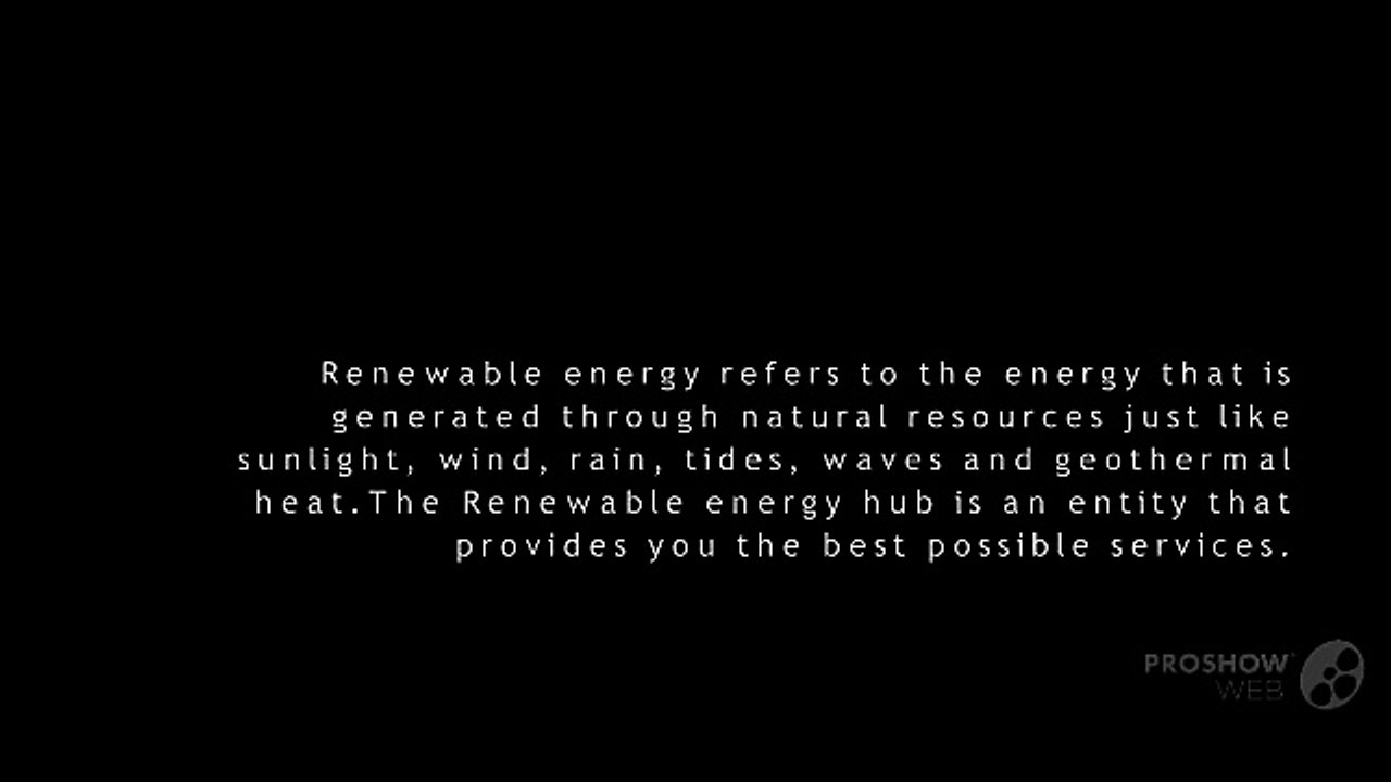 The Renewable Energy Hub