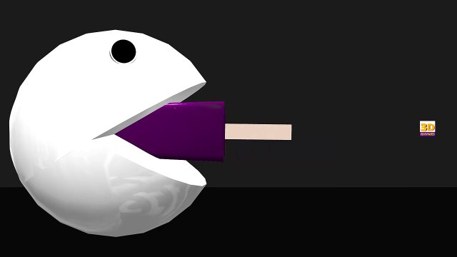 Aprender los Colores con Pacman Paleta de helado para Niños Niños Niños Niños la Diversión Videos para Aprender