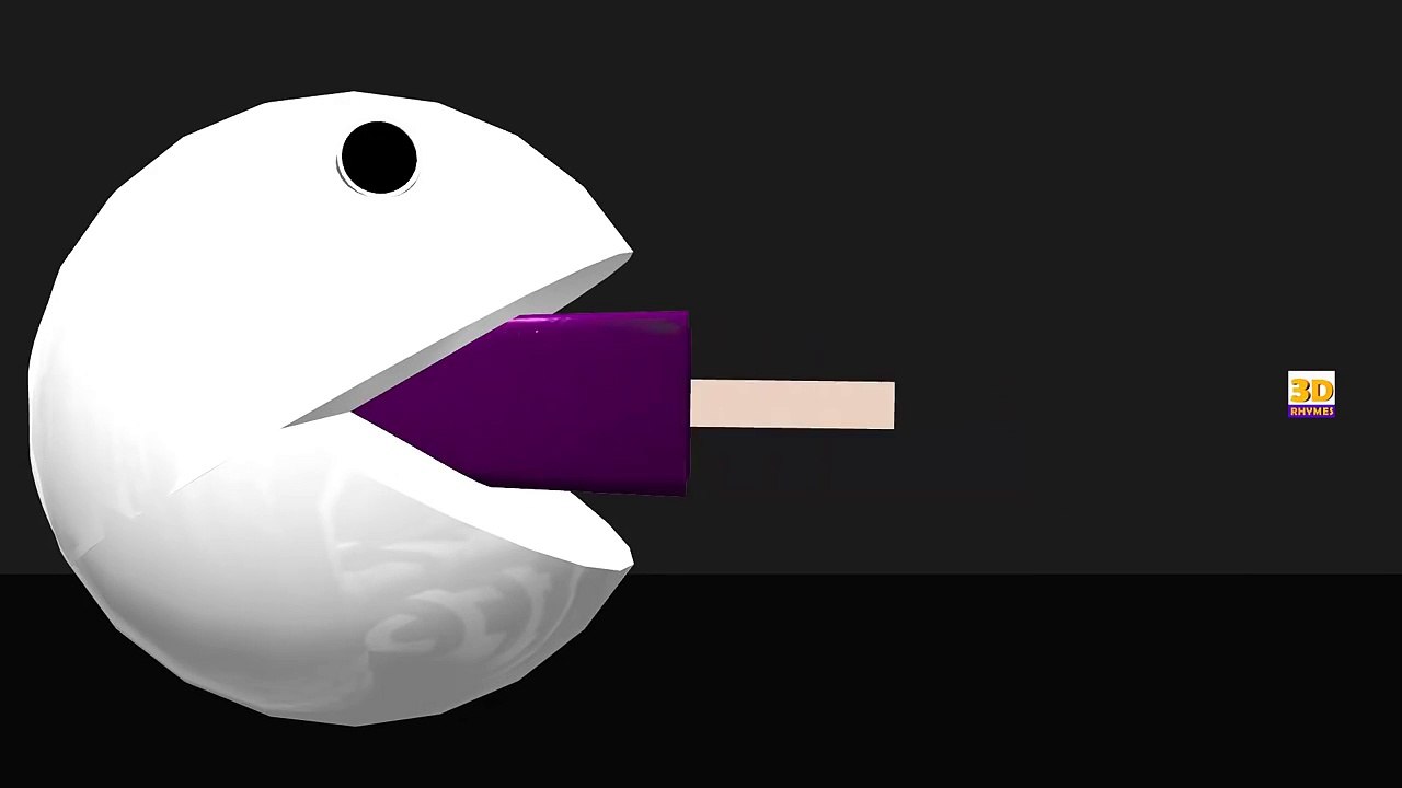 Aprender los Colores con Pacman Paleta de helado para Niños Niños Niños Niños la Diversión Videos para Aprender