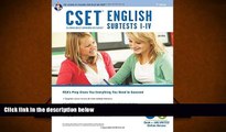 Popular Book  CSET English Subtests I-IV Book + Online (CSET Teacher Certification Test Prep)  For