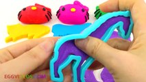 Learn Colors Play Doh Hello Kitty Animals Molds Fun & Creative for Kids Compilation Craaaz