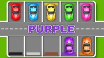 Learn Colors with Car Parking Street Vehicles Toys - Colors Videos for Children