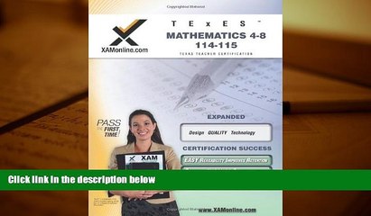 Popular Book  TExES Mathematics 4-8 115 Teacher Certification Test Prep Study Guide (XAM TEXES)