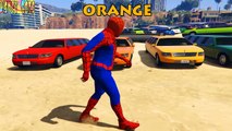 Los Colores De Spiderman Vehículo De Plátano Coche Moto Barco Y Más | Spiderman Rimas Com