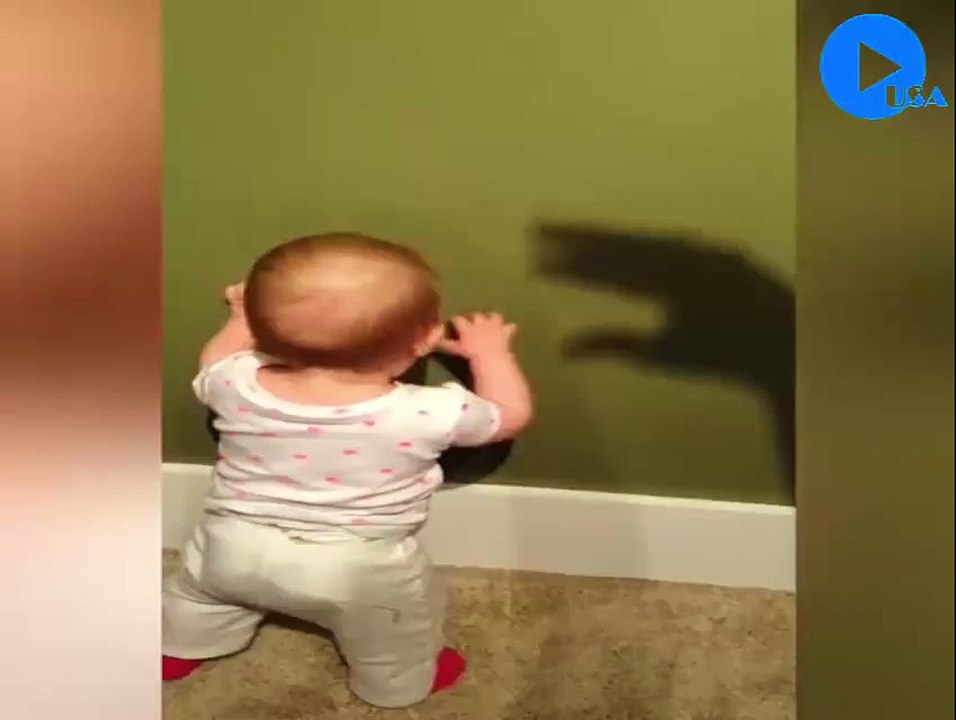 When baby scared of shadow