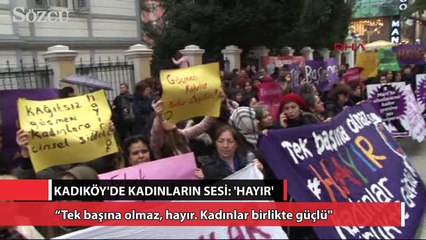 Kadıköy’de kadınların sesi: ‘Hayır’