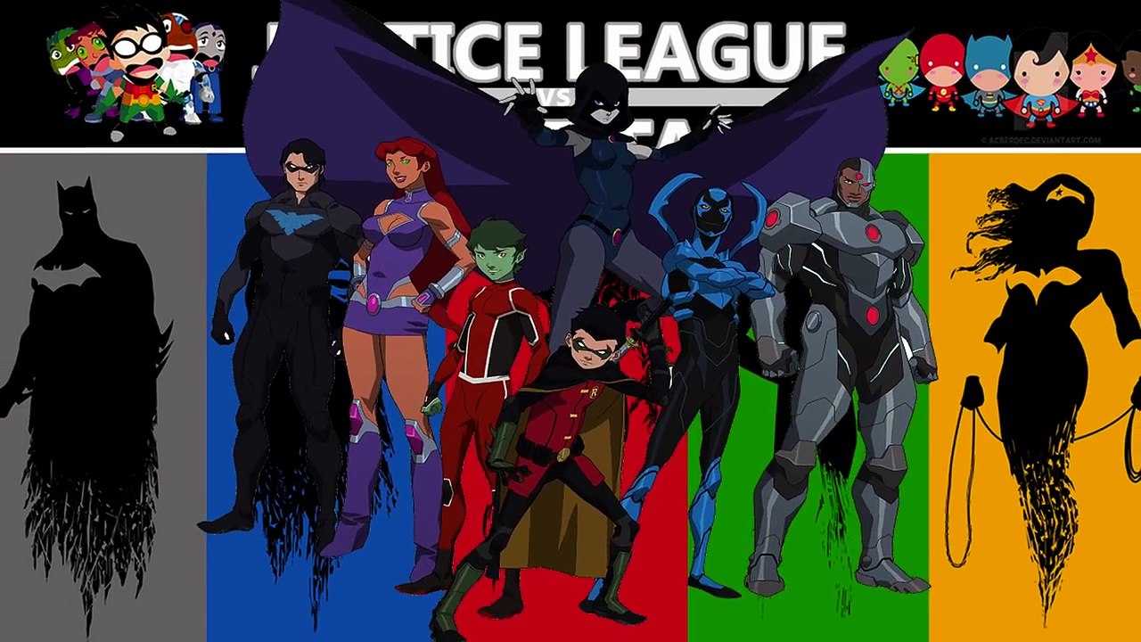 La Liga de la justicia vs Teen Titans 2016 Dedo de la Familia | canción infantil para Niños | Vídeo 4K Y