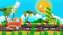 The Learning Trains Cartoon - TRAIN FOR KIDS - Cartoons about Trains & Cars for children