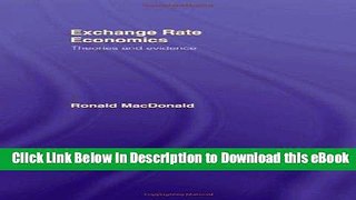eBook Free Exchange Rate Economics: Theories and Evidence Free Online