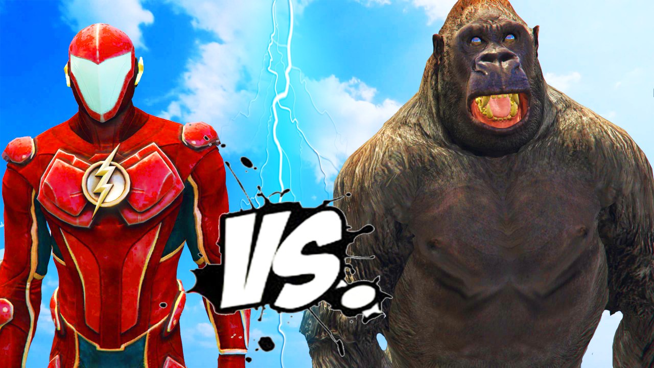 THE FLASH VS KING KONG - EPIC BATTLE