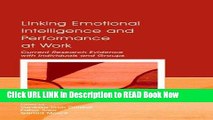 eBook Free Linking Emotional Intelligence and Performance at Work: Current Research Evidence With
