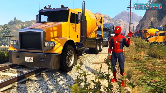 Betonmischer für Kinder. Farbige Auto. Trickfilme Betonmischer. Zug für Kinder. Kinderfilm autos.-ITDXjr3bNsk