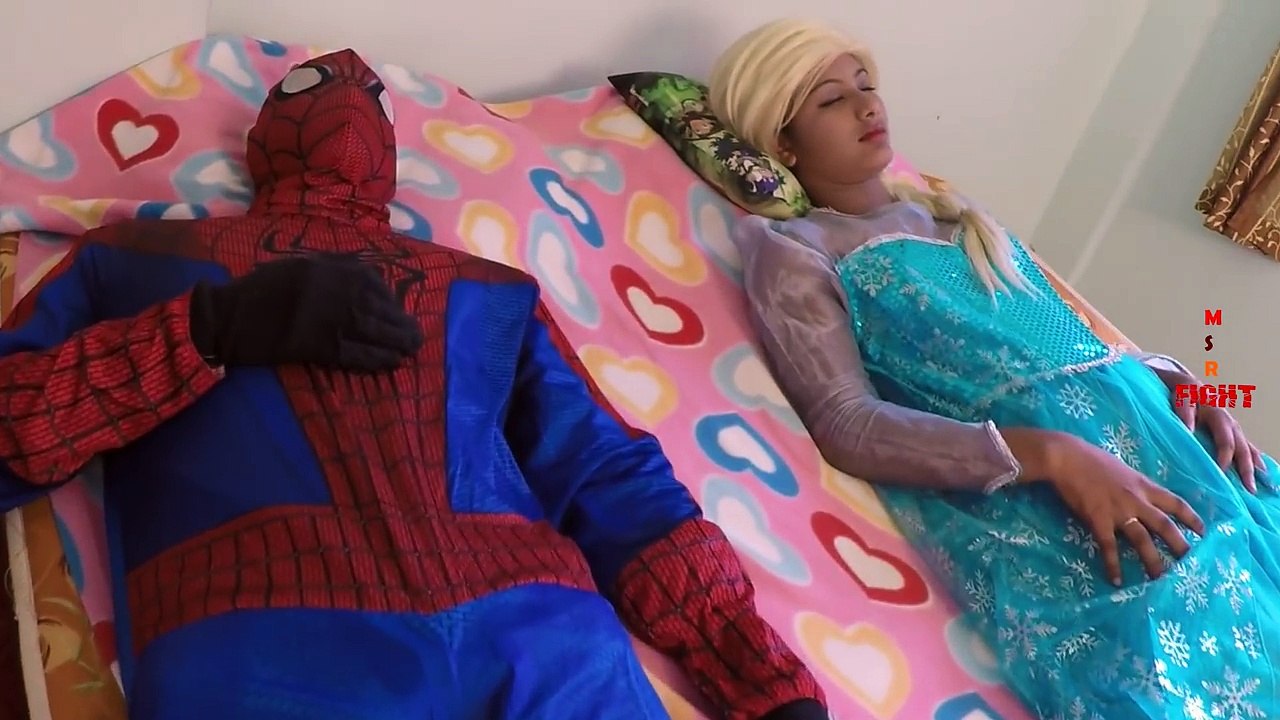 Spiderman Frozen Elsa Hulk Kidnap Anna - Superheroes Fun Movies Comedy