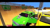 CRAZY MONSTER TRUCK CRASH TEST PARTY COLORS SPIDERMAN CARTOON Nursery Rhymes Songs Childre