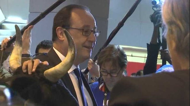 François Hollande inaugure le Salon de l'agriculture pour la dernière fois de son mandat