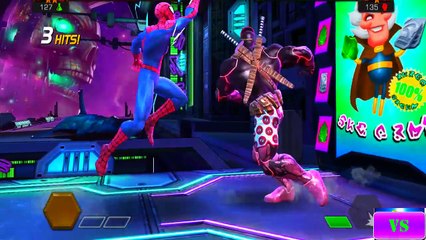 Marvel Contest of Champions spiderman vs guillotine with Shield Superheroes Fun Movie in R