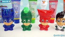 Learn Colors with PJ Masks Water Toys Bath Paint Squirters and Paw Patrol Mer Pups Clip We