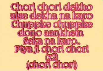 Chori Chori FUll Song WITH Lyrics  Rangoon  new lastest hindi songs lyrics