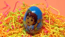 Nickelodeon Huevos Sorpresa Diego Backyardigans blues Clues Dora la exploradora Go,Diego,Go!