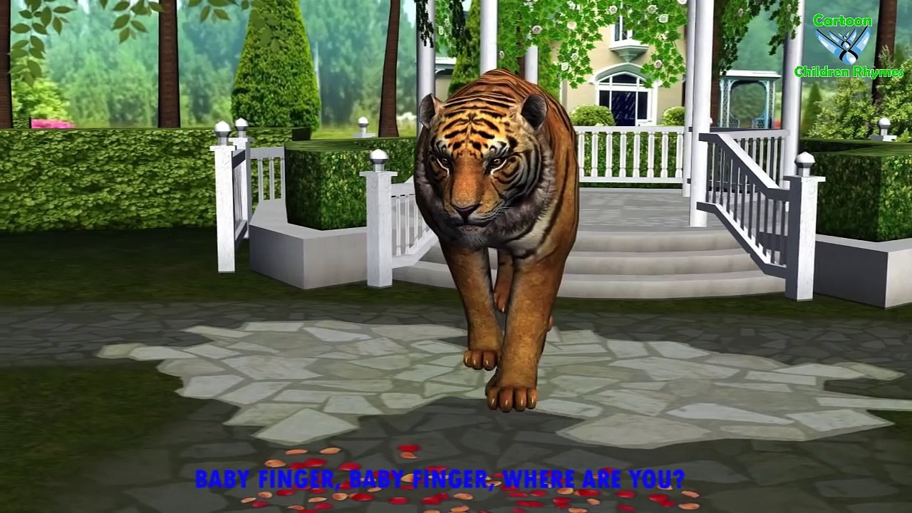 Colors Gorilla Dinosaurs Tiger Finger Family Songs For Babies Nursery Rhymes Collection