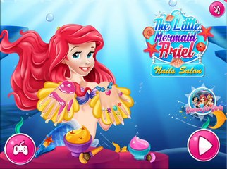 Ariel Uñas Salón de Disney La Sirenita, Juegos para Niños Hermosos 2016 HD