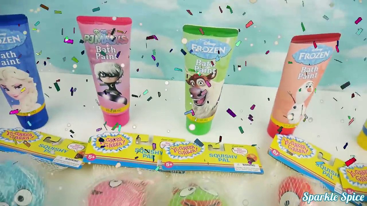 Yo Gabba Gabba Squishy Pals Silly Heads SLIME Toys Collection! Muno Plex Foofa Toodee & Br