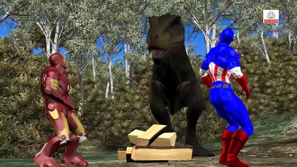Spiderman Vs T-Rex Vs Hulk - Funny Superhero Dinosaur Movie in Real Life