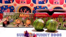 6 surprise eggs maya and PLOP unboxing disney kinder ★SFE ★