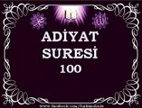 ADİYAT SURESİ - Türkçe Mealli
