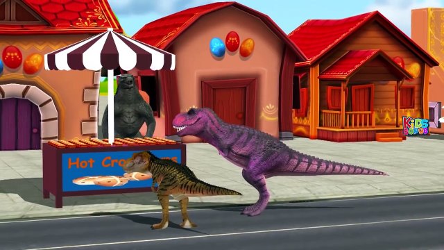 Godzilla Dinosaurio de la Familia Dedo Rima infantil | dibujos animados Dedo de la Familia de las Canciones para Niños