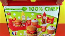 Color de aprendizaje con el Juguete de los Alimentos Playset Hamburguesa papas Fritas Bebida Bollo de hamburguesa con Queso Happy Meal