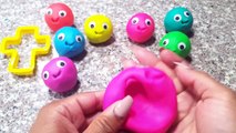 Learn SHAPES And COLORS With Play Doh Smiley Faces/Molds of Shapes/Preschool Learning for
