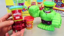 Play Doh Can Heads Marvel Hulk Iron Man Spiderman Captain America toy 플레이도우 어벤져스 폴리 뽀로로 타요