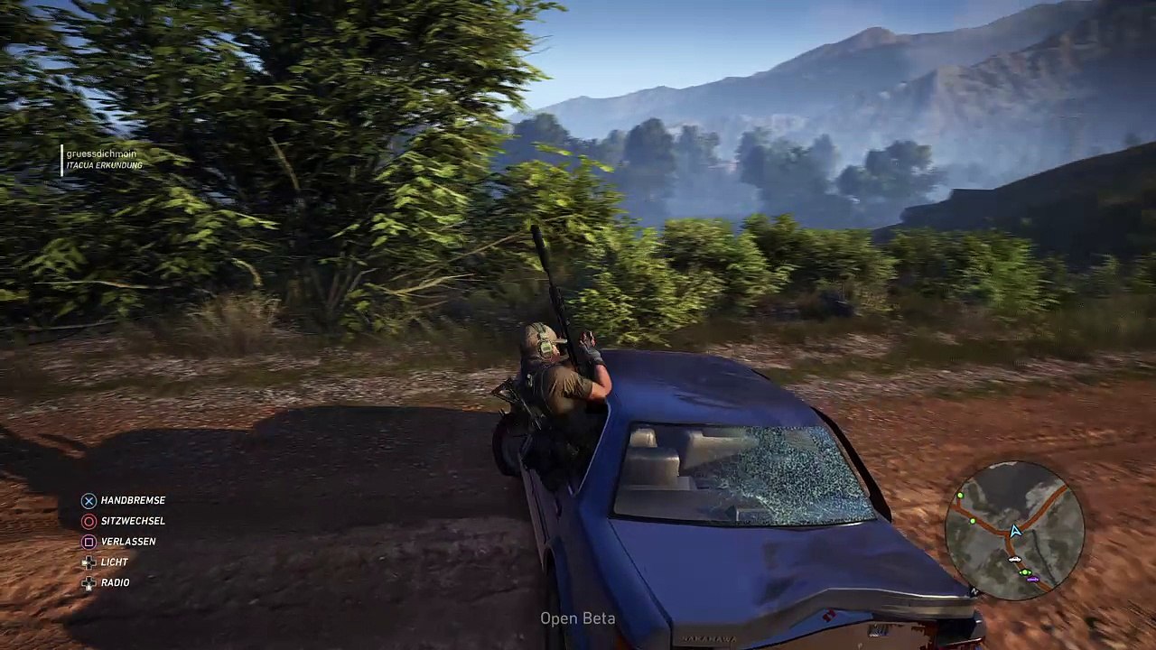 Tom Clancy's Ghost Recon® Wildlands - Open Beta aus dem Auto lehen