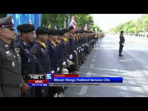 Ratusan rakyat Thailand menyambut dengan suka cita Raja Bhumibol - NET5