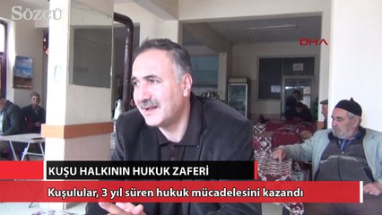 Kuşu halkının hukuk zaferi