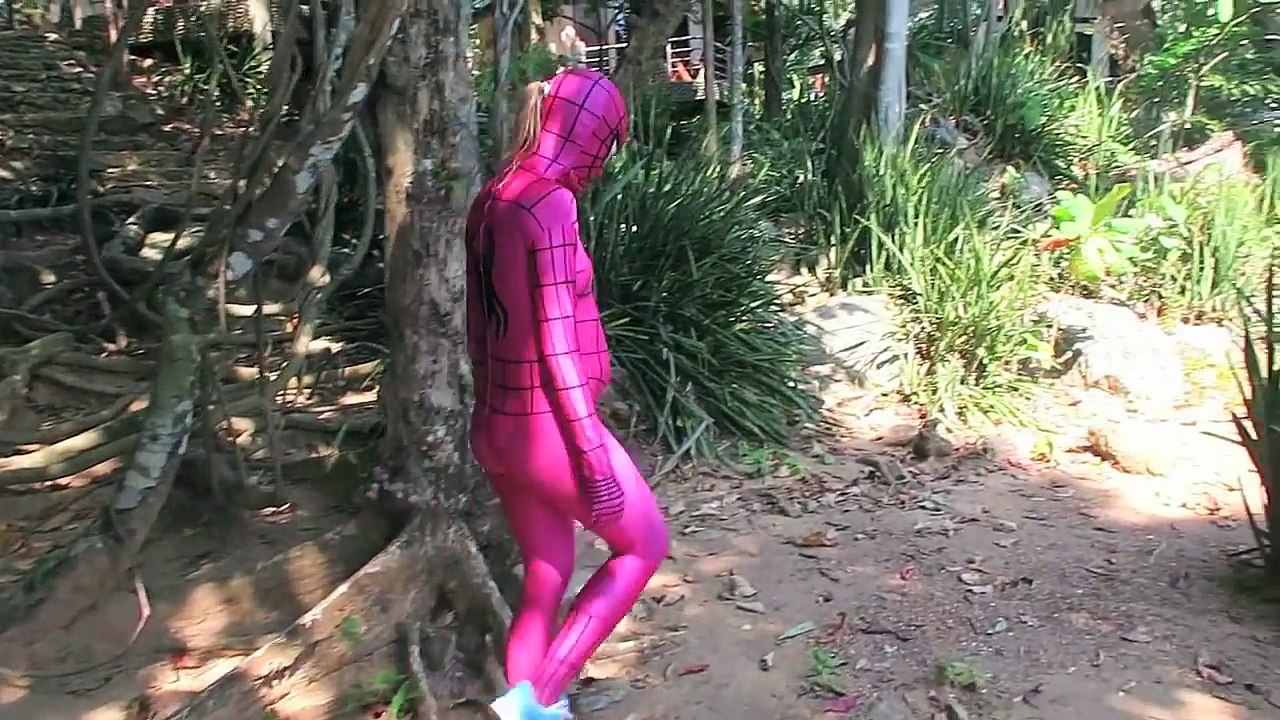 Pregnant Spidergirl VS Pregnant Elsa Frozen VS Pregnant Spiderman Superhero in Real Life