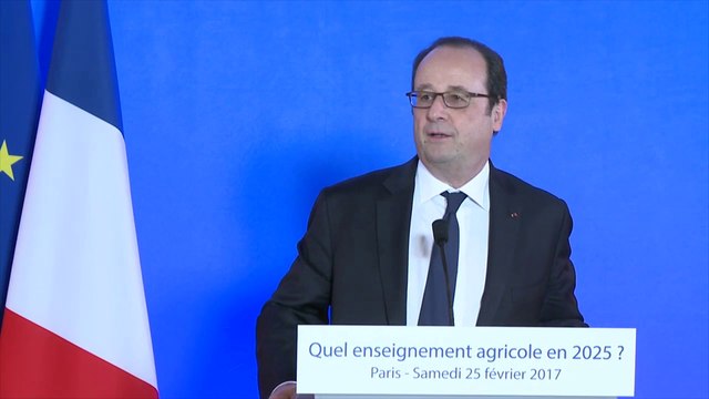 François Hollande : L'enseignement agricole permet de réussir dans la vie